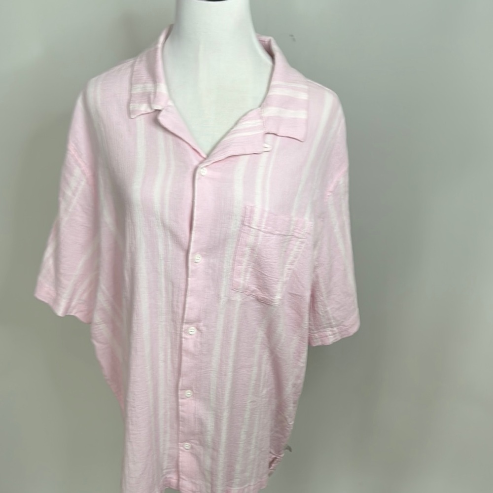 Standard Cloth Liam Cotton Crinkle Shirt Lilac